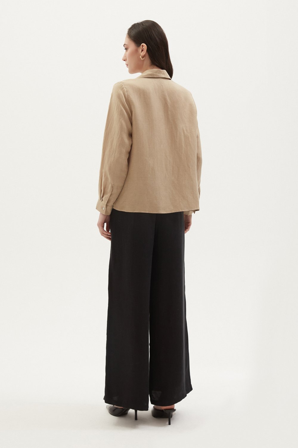 Towdoo-Daisy – Klasik Gömlek - Kahve-Gömlek-3-Milagron.com