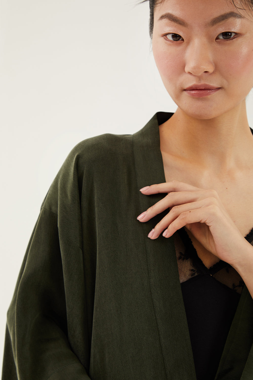 Towdoo-Day – Koyu Yeşil – Kısa Kimono-Kimono-5-Milagron.com