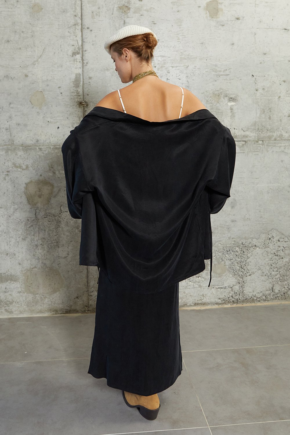 Towdoo-Day – Siyah – Kısa Kimono-Kimono-4-Milagron.com