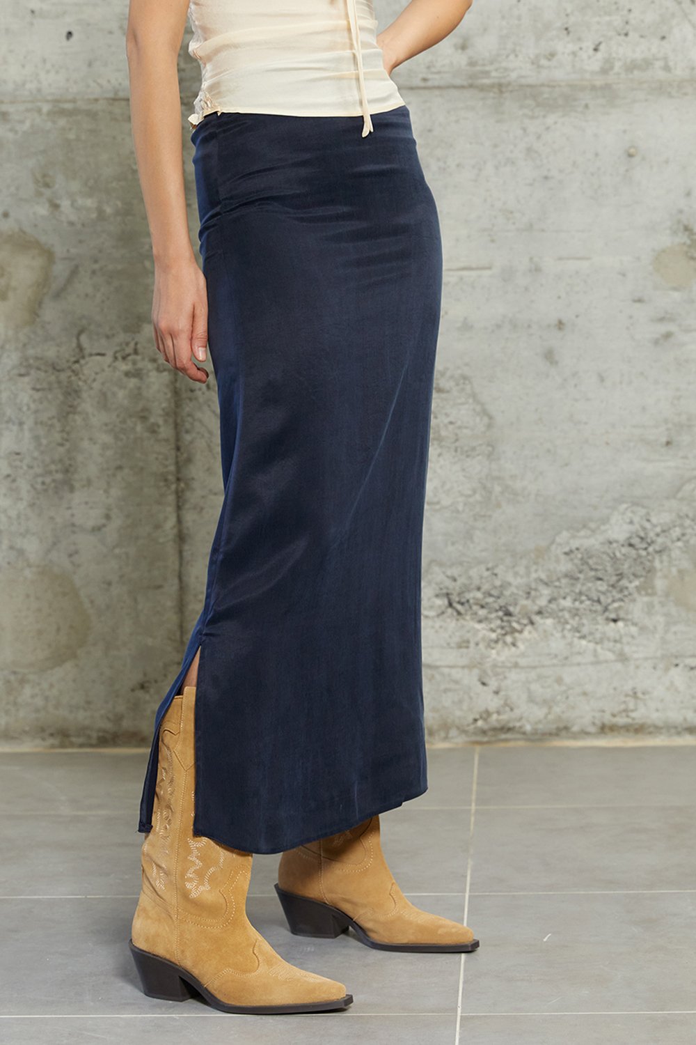 Towdoo-J’adore – Lacivert – Uzun Etek-Etek-2-Milagron.com