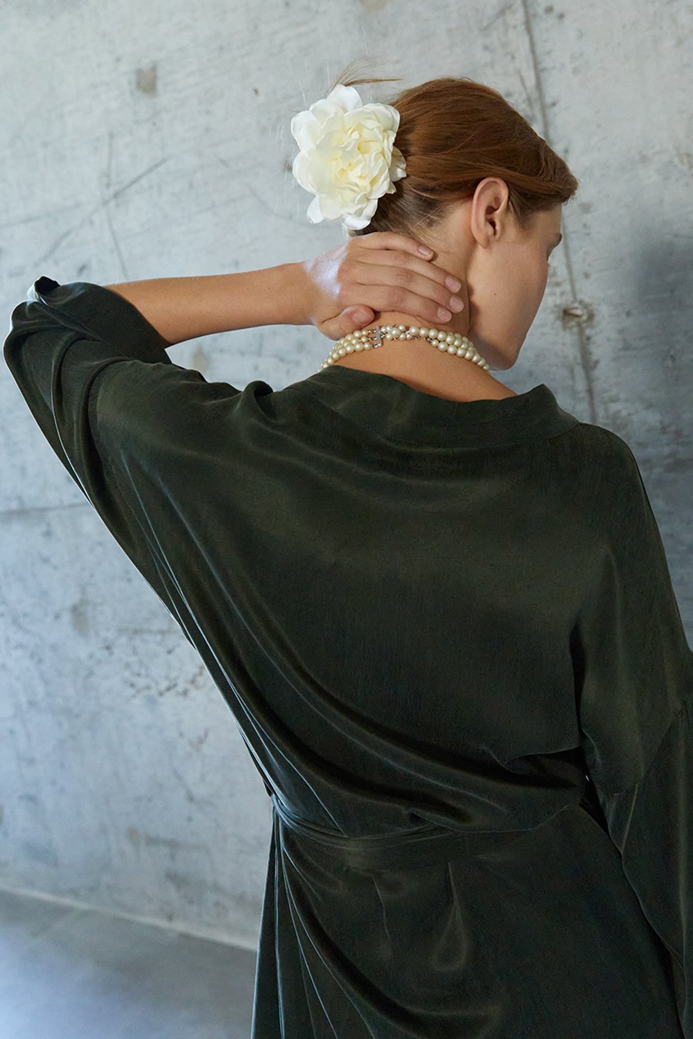 Towdoo-Milky Way - Koyu Yeşil - Uzun Kimono-Kimono-7-Milagron.com