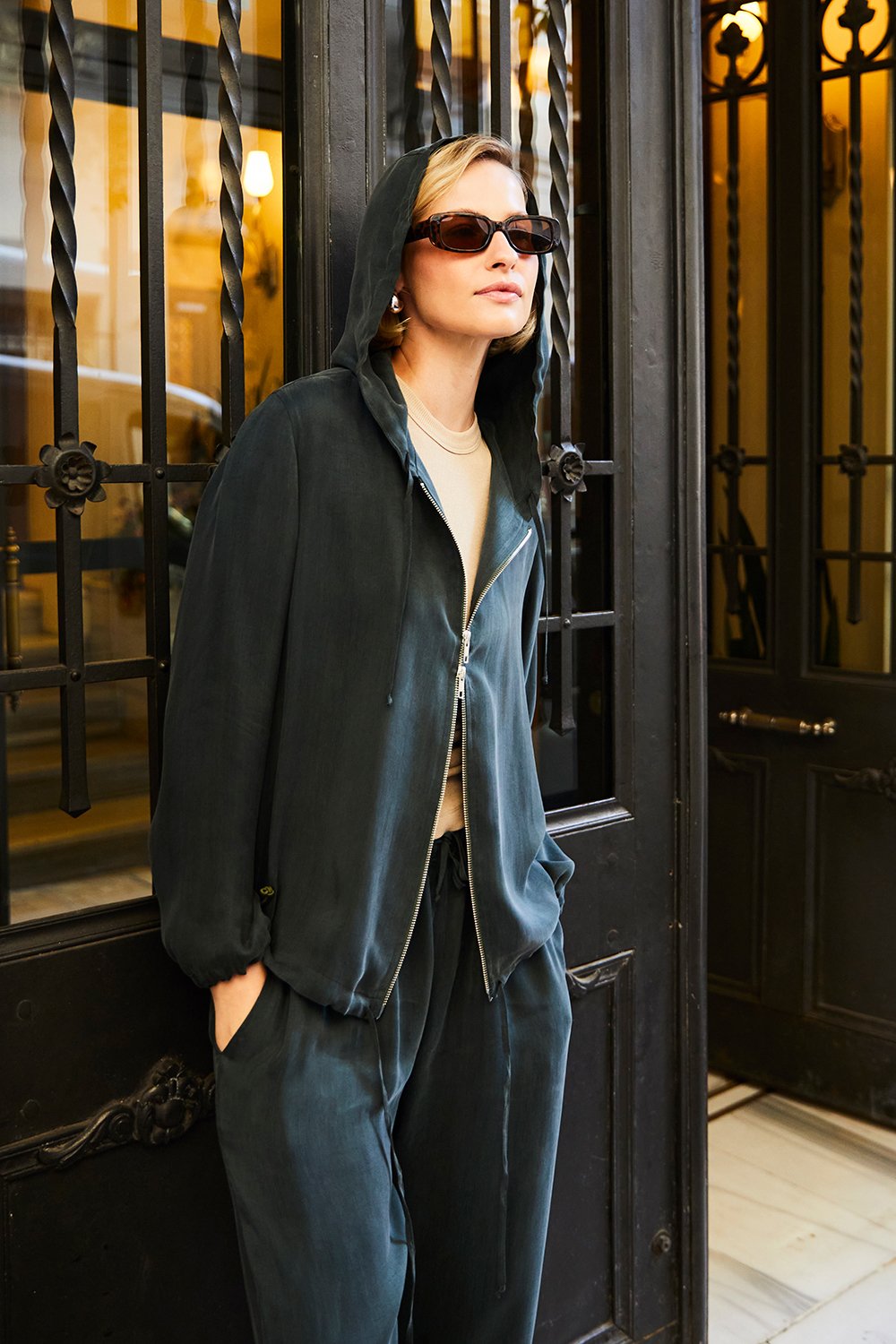 Towdoo-Persoid Eşofman Üst - Koyu Yeşil-Eşofman-1-Milagron.com