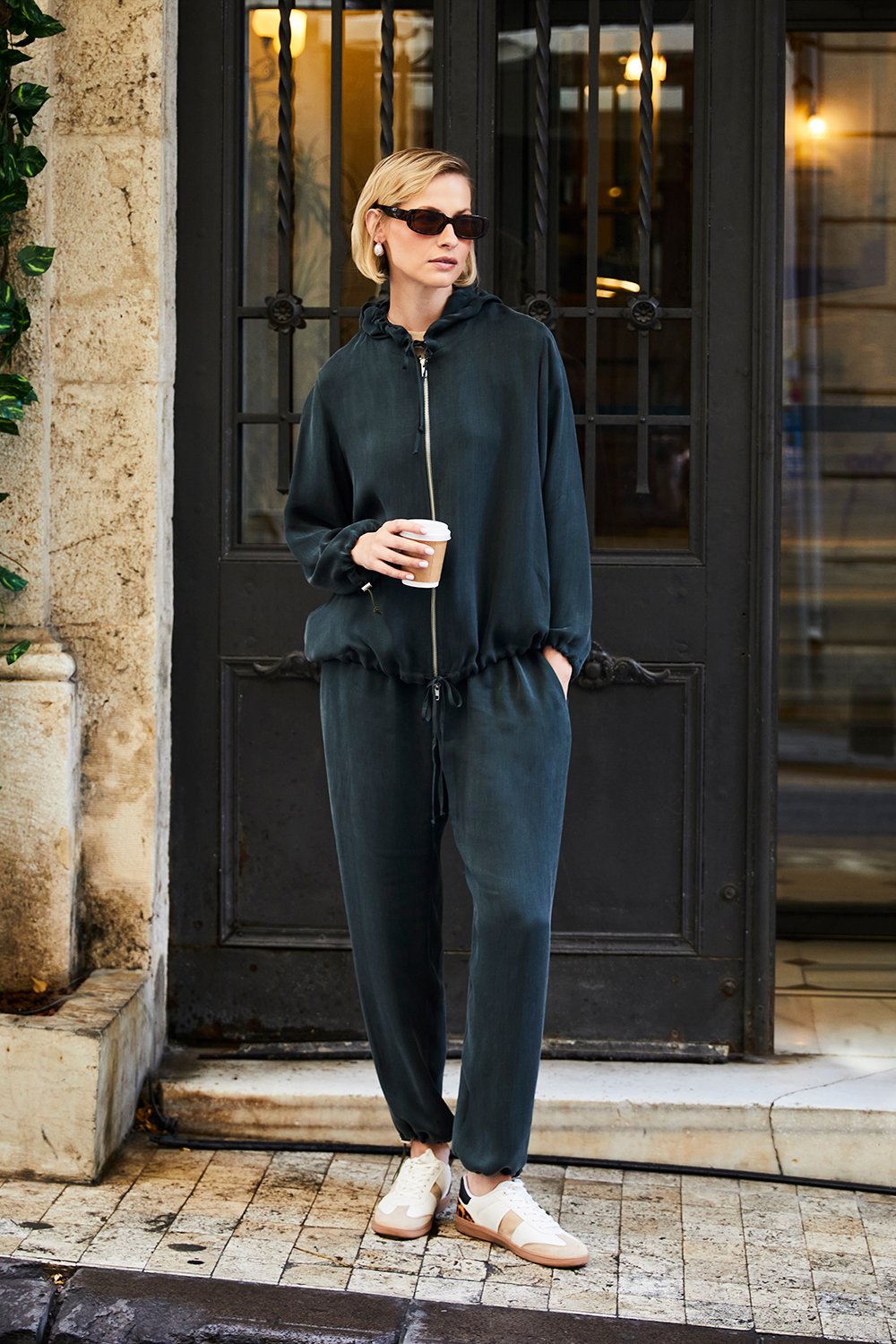 Towdoo-Persoid Eşofman Üst - Koyu Yeşil-Eşofman-4-Milagron.com