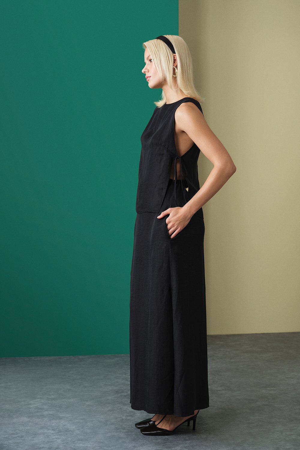 Towdoo-Rose Uzun Etek - Siyah-Etek-2-Milagron.com