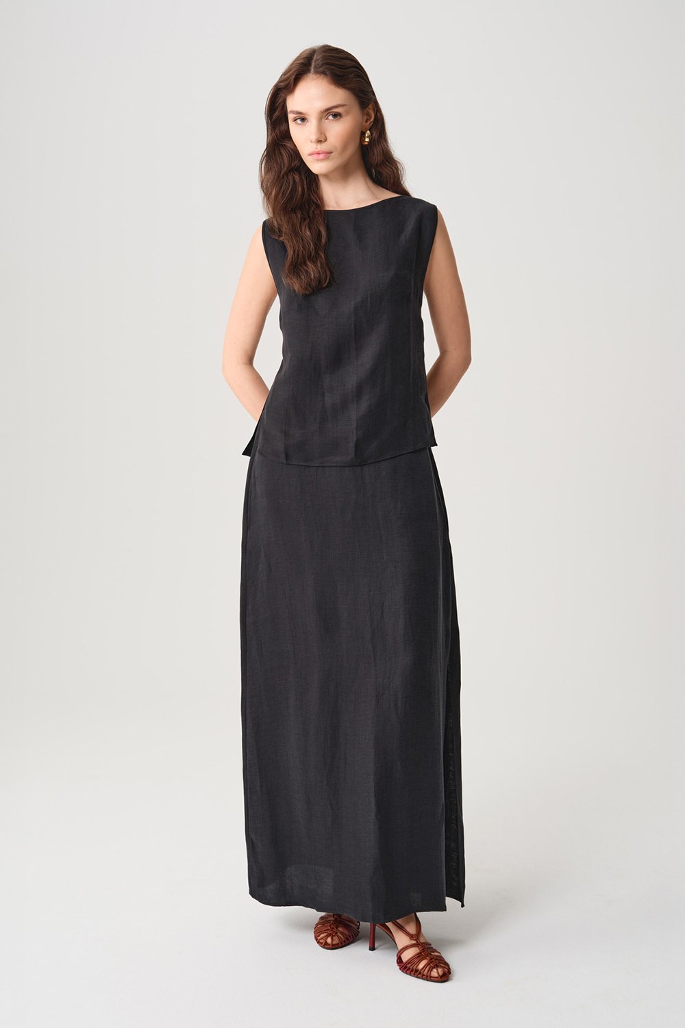 Towdoo-Rose Uzun Etek - Siyah-Etek-8-Milagron.com