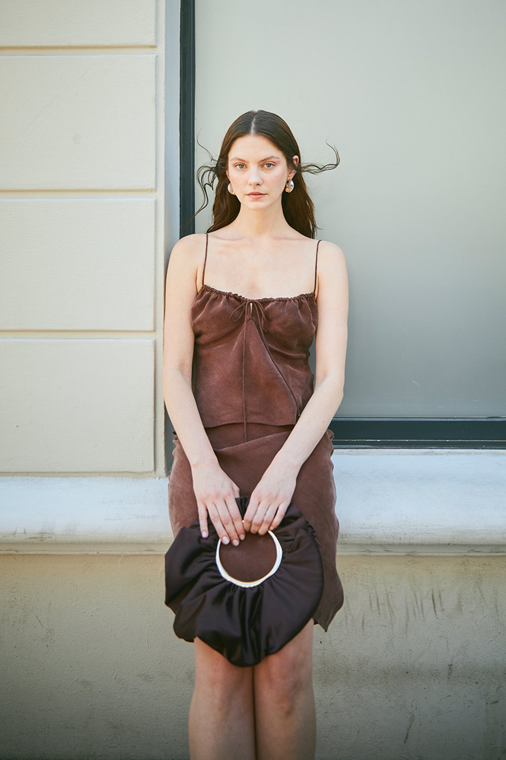 Towdoo-Sunflower – İp Askılı Bluz - Kahve-Bluz-11-Milagron.com