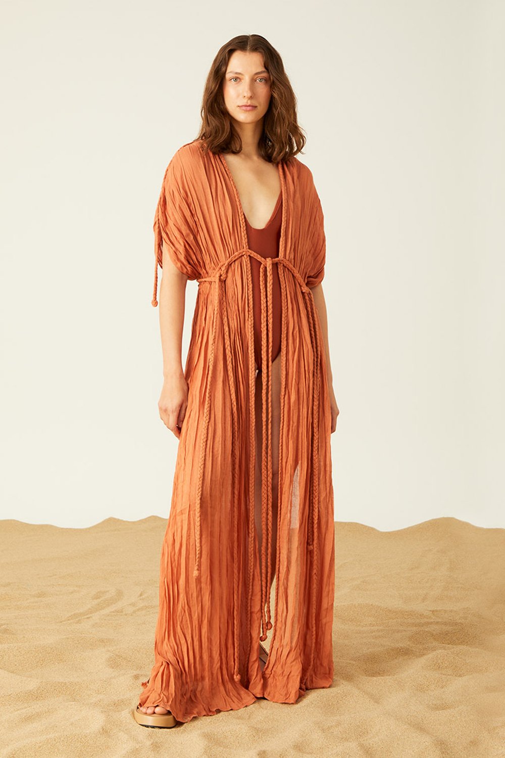 Towdoo-Theano Kimono Elbise – Kiremi̇t-Elbise-1-Milagron.com