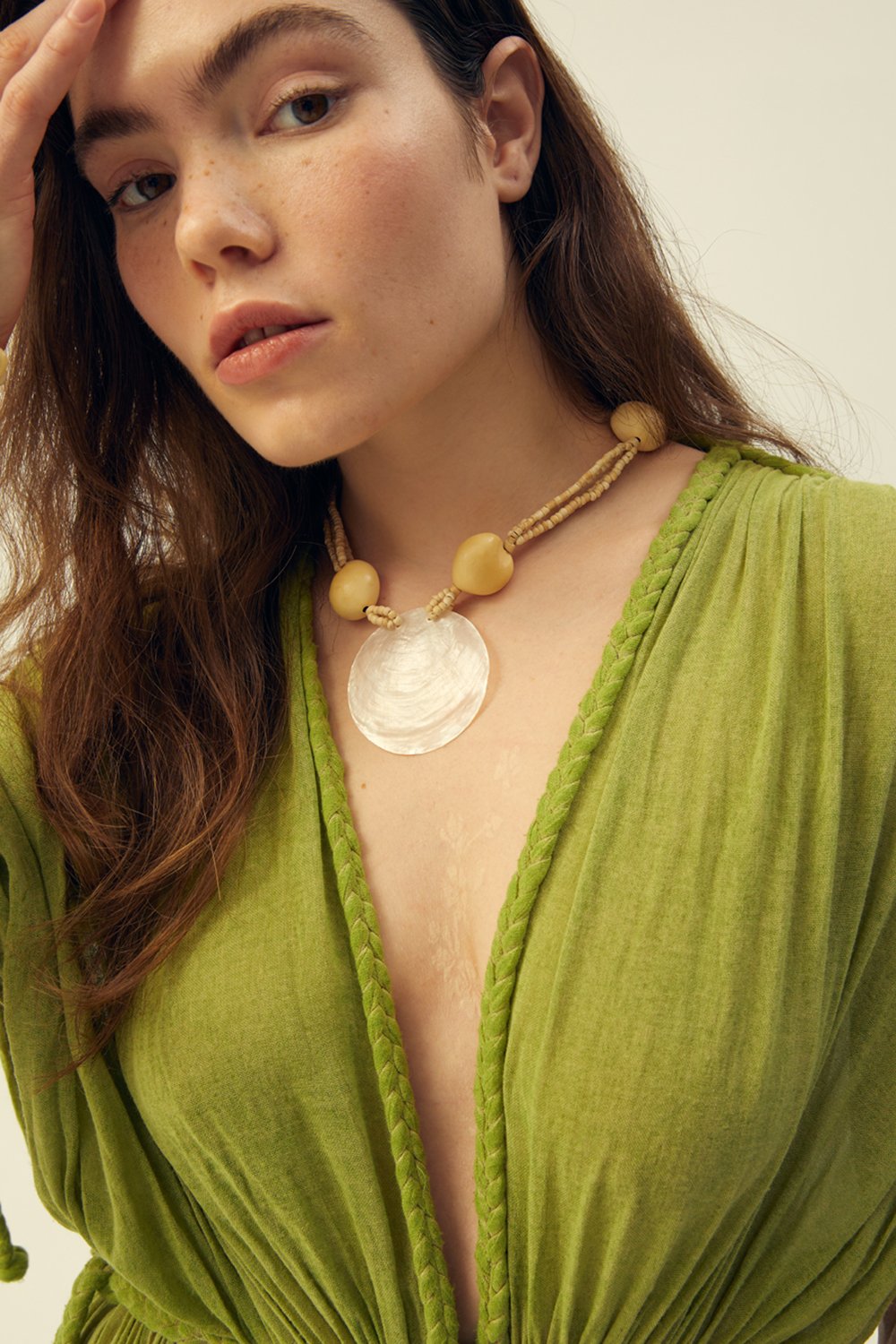 Towdoo-Theano Kimono Elbise – Yeşil-Elbise-6-Milagron.com