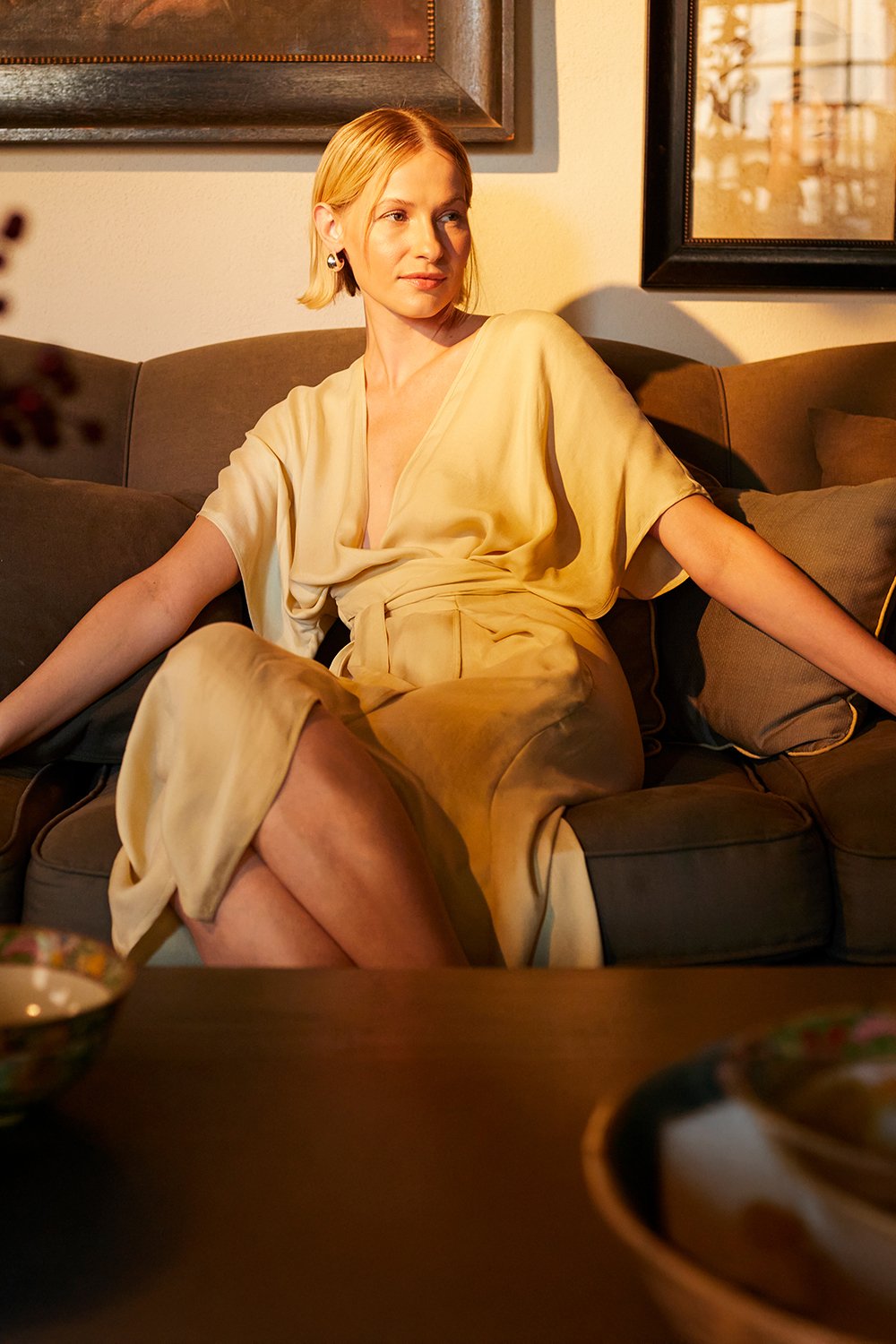 Towdoo-Venus Sabahlık Kimono - Krem-Sabahlık-5-Milagron.com