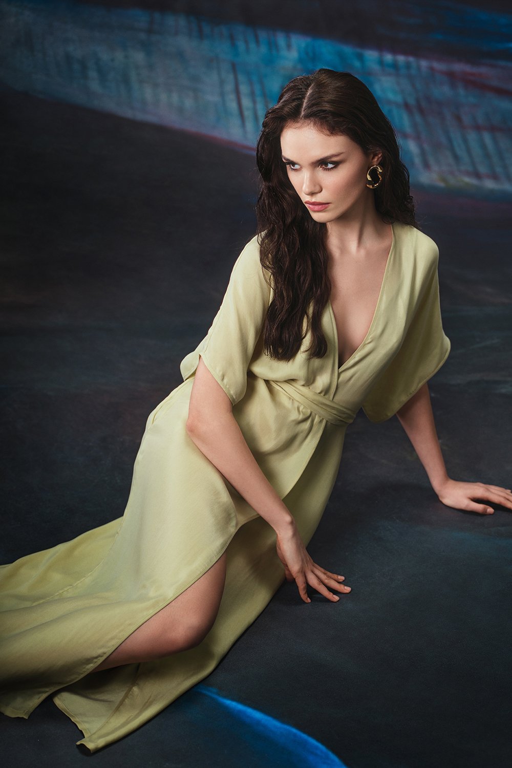 Towdoo-Venus Sabahlık Kimono - Krem-Sabahlık-6-Milagron.com