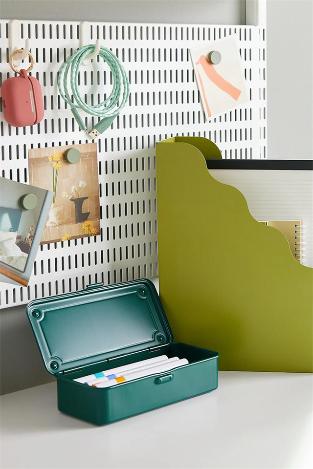 Toyo Steel-Toyo Steel T 190 Tool Storage Box Antique Green Metal Saklama Kutusu-Özel Kutular-3-Milagron.com