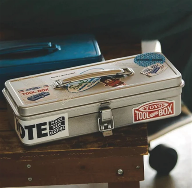 Toyo Steel-Toyo Steel T 320 Tool Storage Box Silver Metal Saklama Kutusu-Özel Kutular-4-Milagron.com