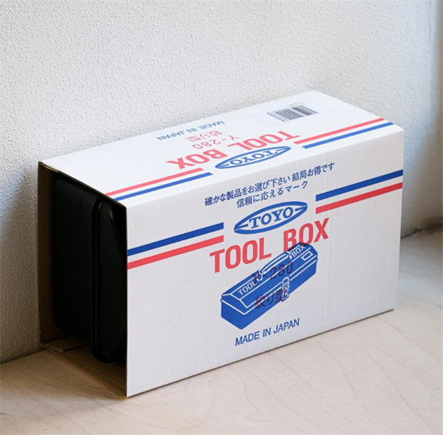 Toyo Steel Y-280 Tool Storage Box Black Metal Saklama Kutusu