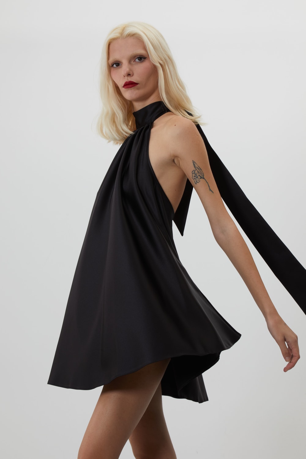 Trust The Team-Kate Siyah Mini Elbise-Elbise-2-Milagron.com