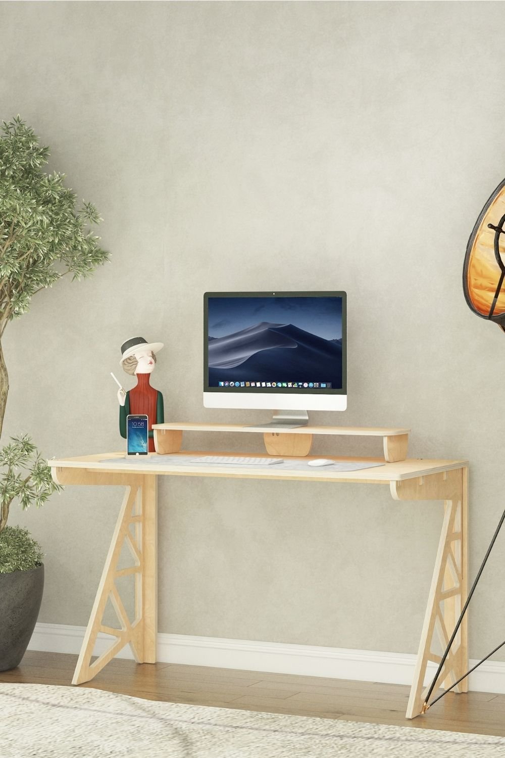 Tufetto-Nita Ahşap Monitör Standı-Ekran Yükseltici-5-Milagron.com