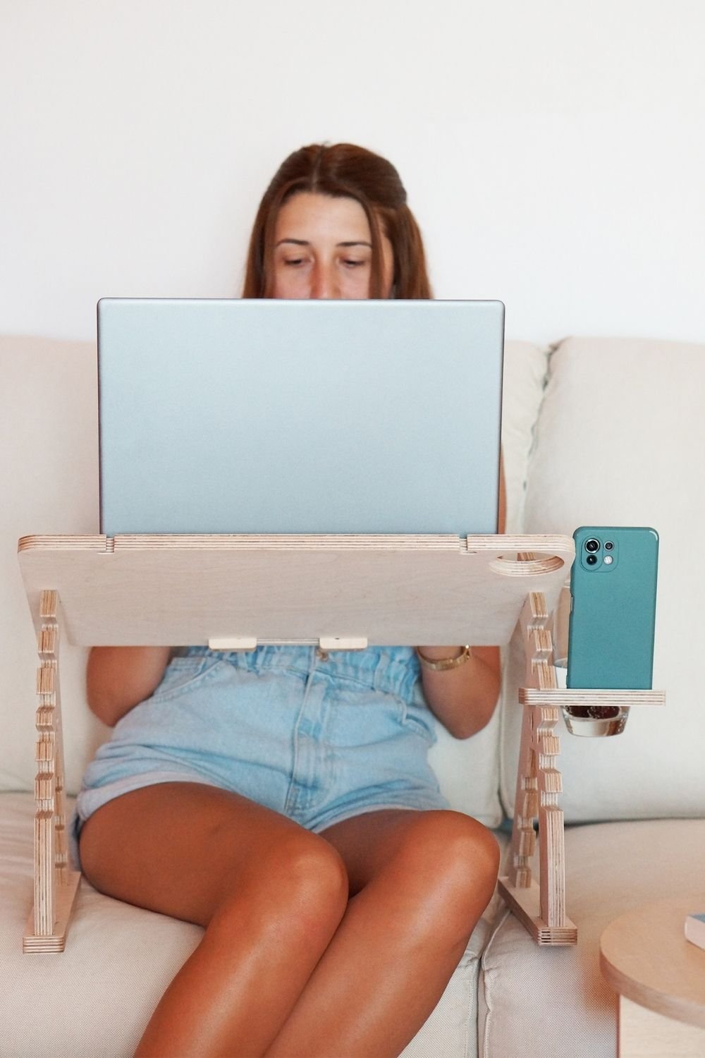 Tufetto-Rappu Ahşap Laptop Sehpası-Ekran Yükseltici-5-Milagron.com