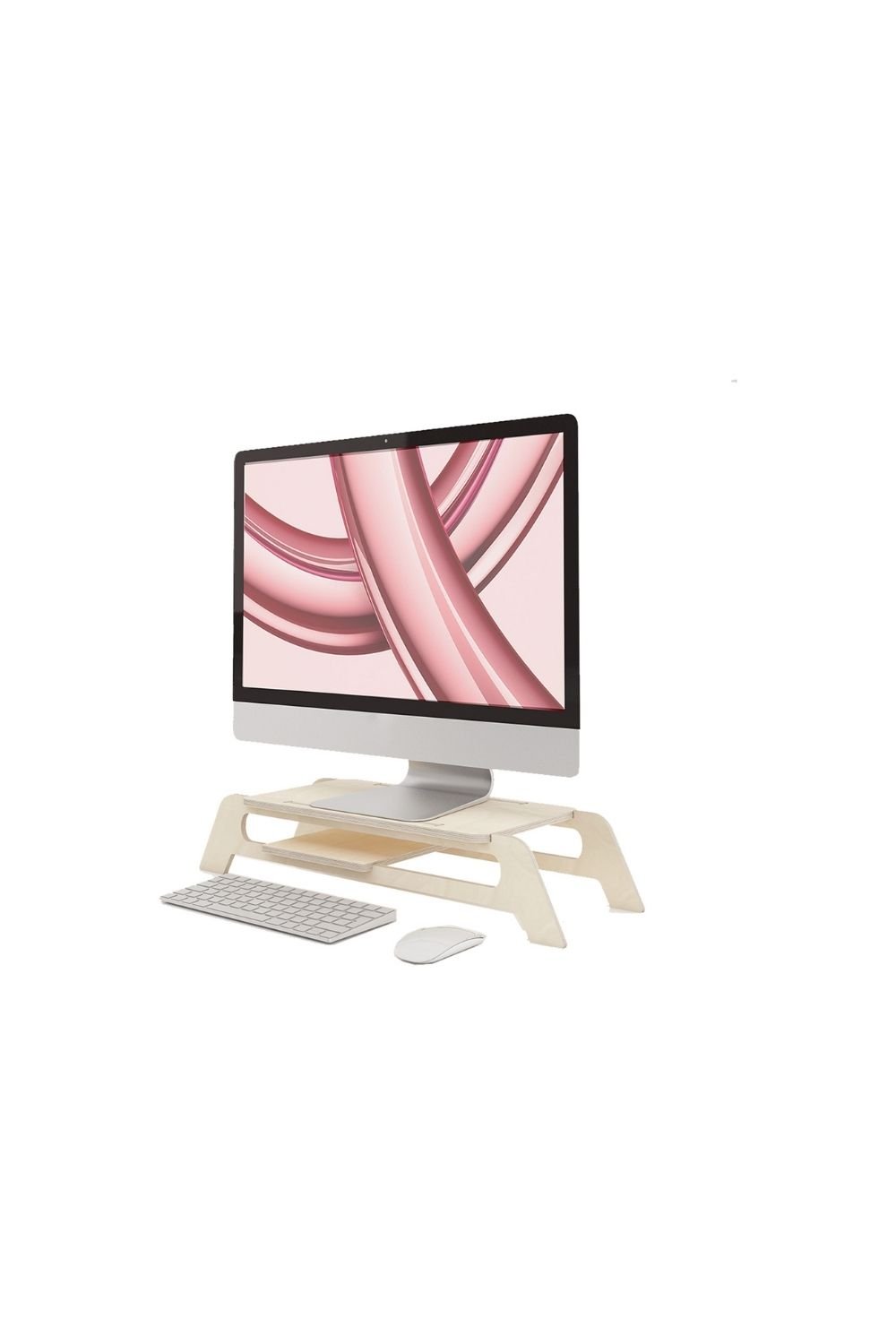 Tufetto-Shira Ahşap Monitör Yükseltici-Ekran Yükseltici-3-Milagron.com