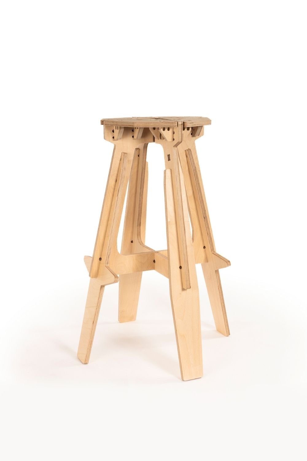 Tufetto-The Mill Ahşap Bar Taburesi-Sandalye & Tabure-3-Milagron.com