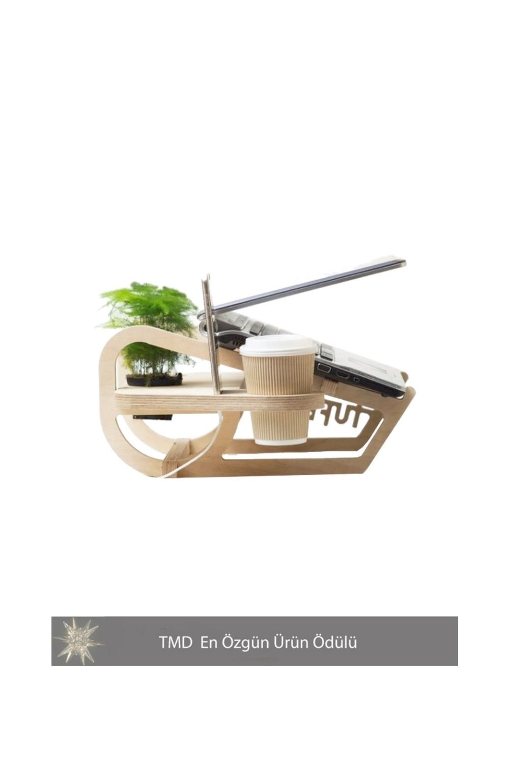 Tufetto-Wocoo Ahşap Laptop Standı-Ekran Yükseltici-6-Milagron.com