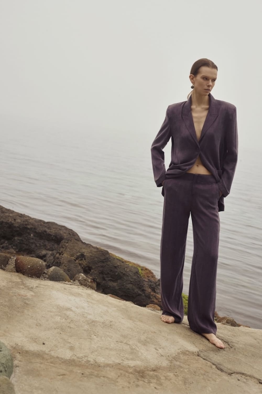 Ares Bambu Mürdüm Pantolon - 2