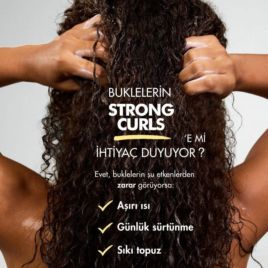 Strong Curls Güçlendirici Biberiye Yağlı Bukle Şampuanı