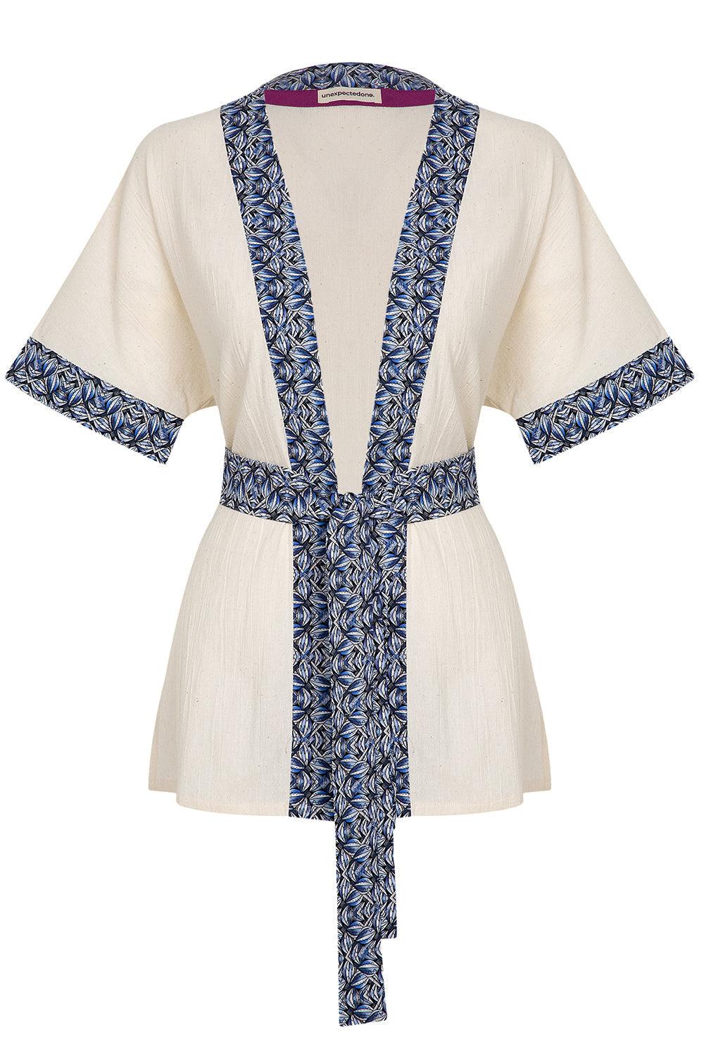 Unexpectedone-Banded Mystery Kimono-Kimono-1-Milagron.com