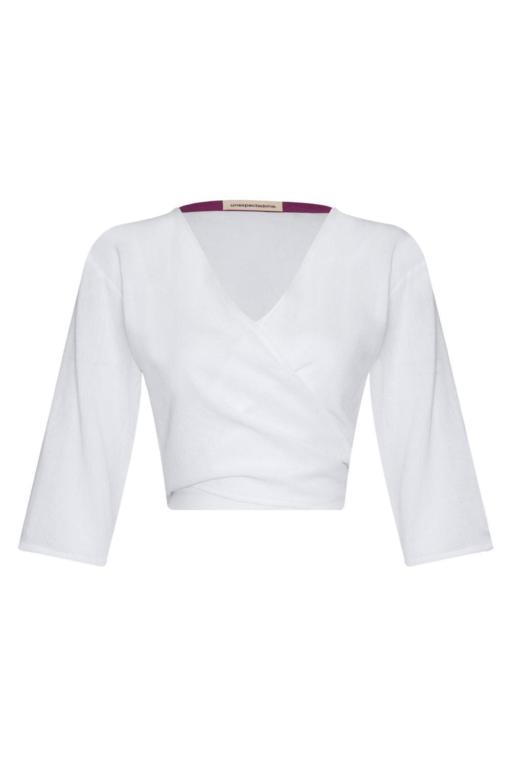 Unexpectedone-Flirt Me to The Moon Gömlek - White-Gömlek-1-Milagron.com