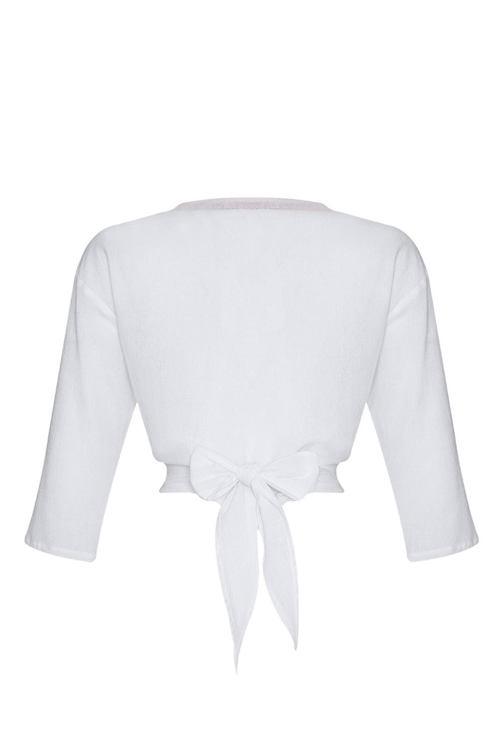 Unexpectedone-Flirt Me to The Moon Gömlek - White-Gömlek-2-Milagron.com