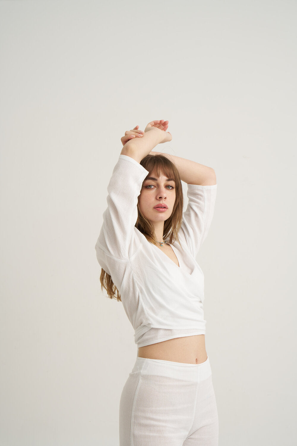 Unexpectedone-Flirt Me to The Moon Gömlek - White-Gömlek-6-Milagron.com