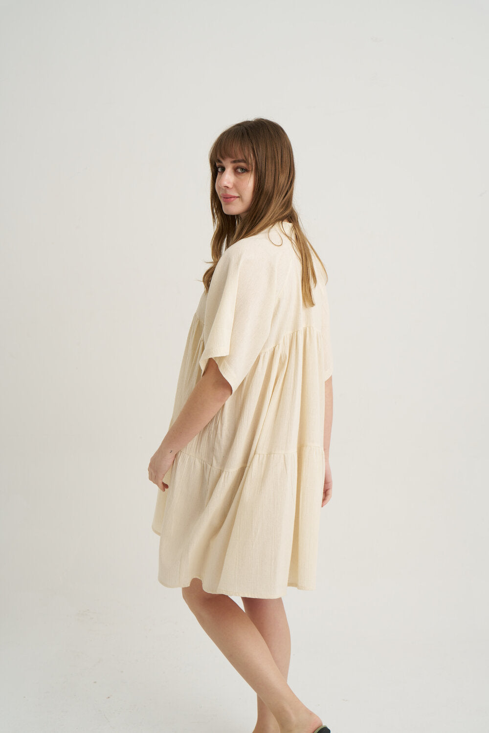 Unexpectedone-Grace Elbise - Bej-Elbise-3-Milagron.com