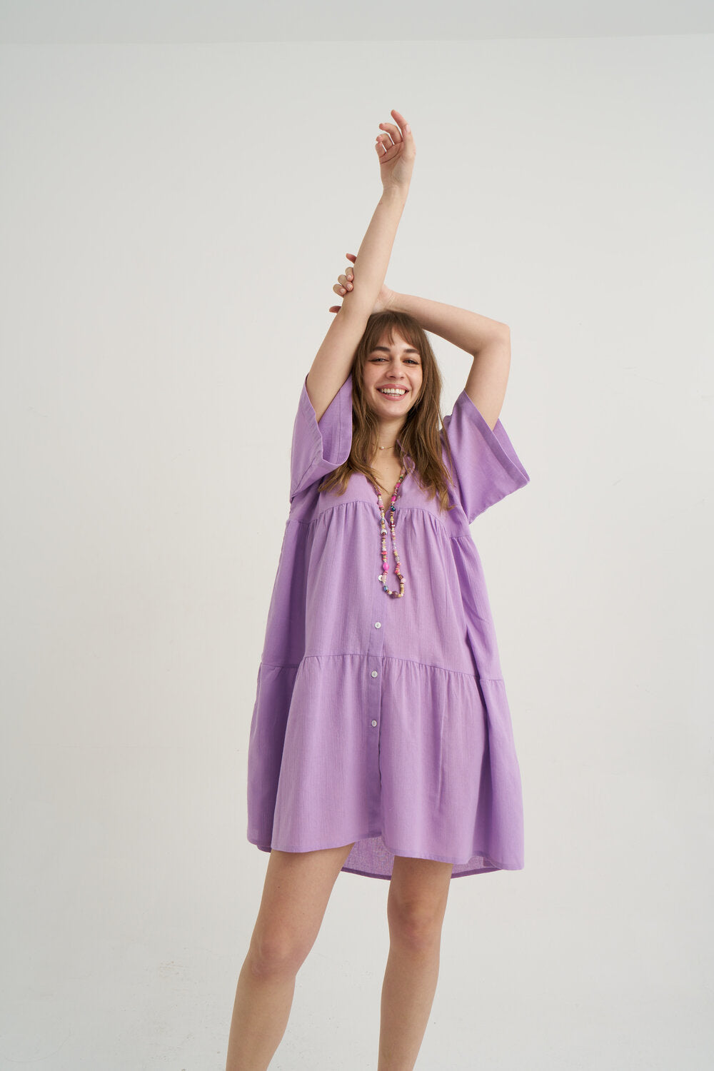 Unexpectedone-Grace Elbise - Lila-Elbise-1-Milagron.com