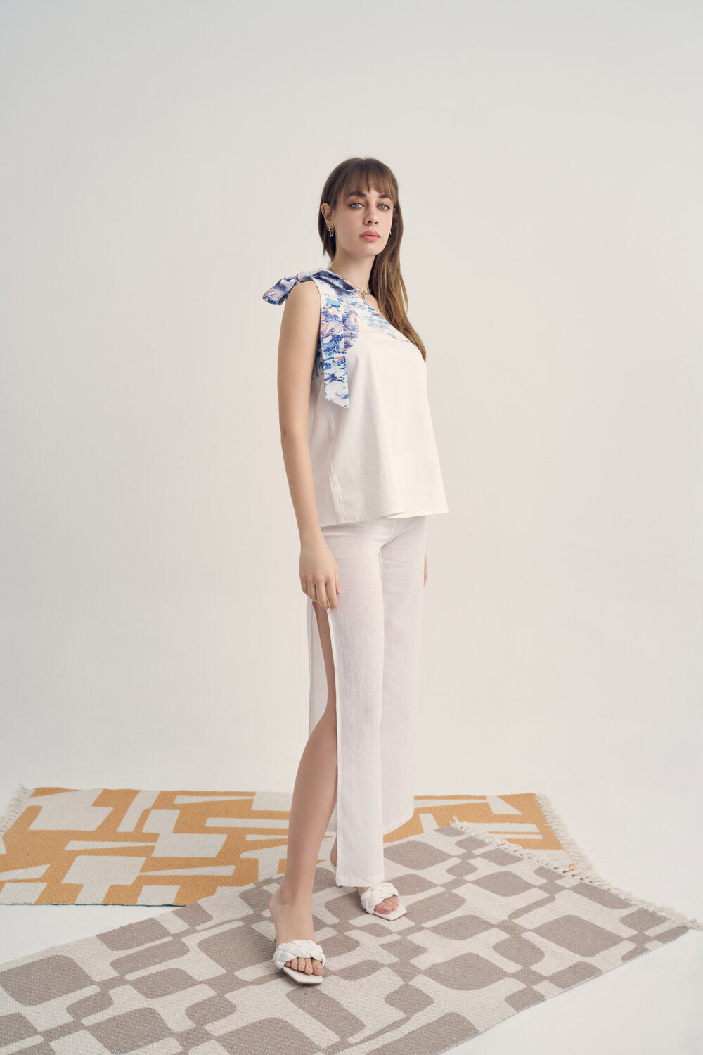 Unexpectedone-Put a Bow on It - Jean Blue-Top-2-Milagron.com