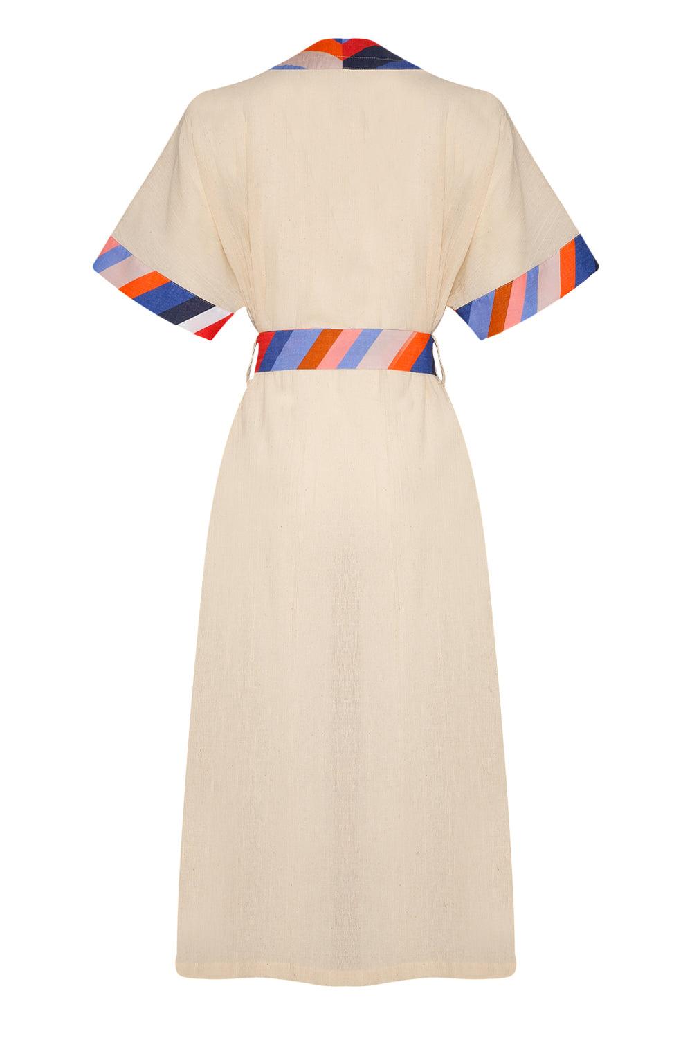 Unexpectedone-Realistic Kimono-Banded Beige-Kimono-2-Milagron.com