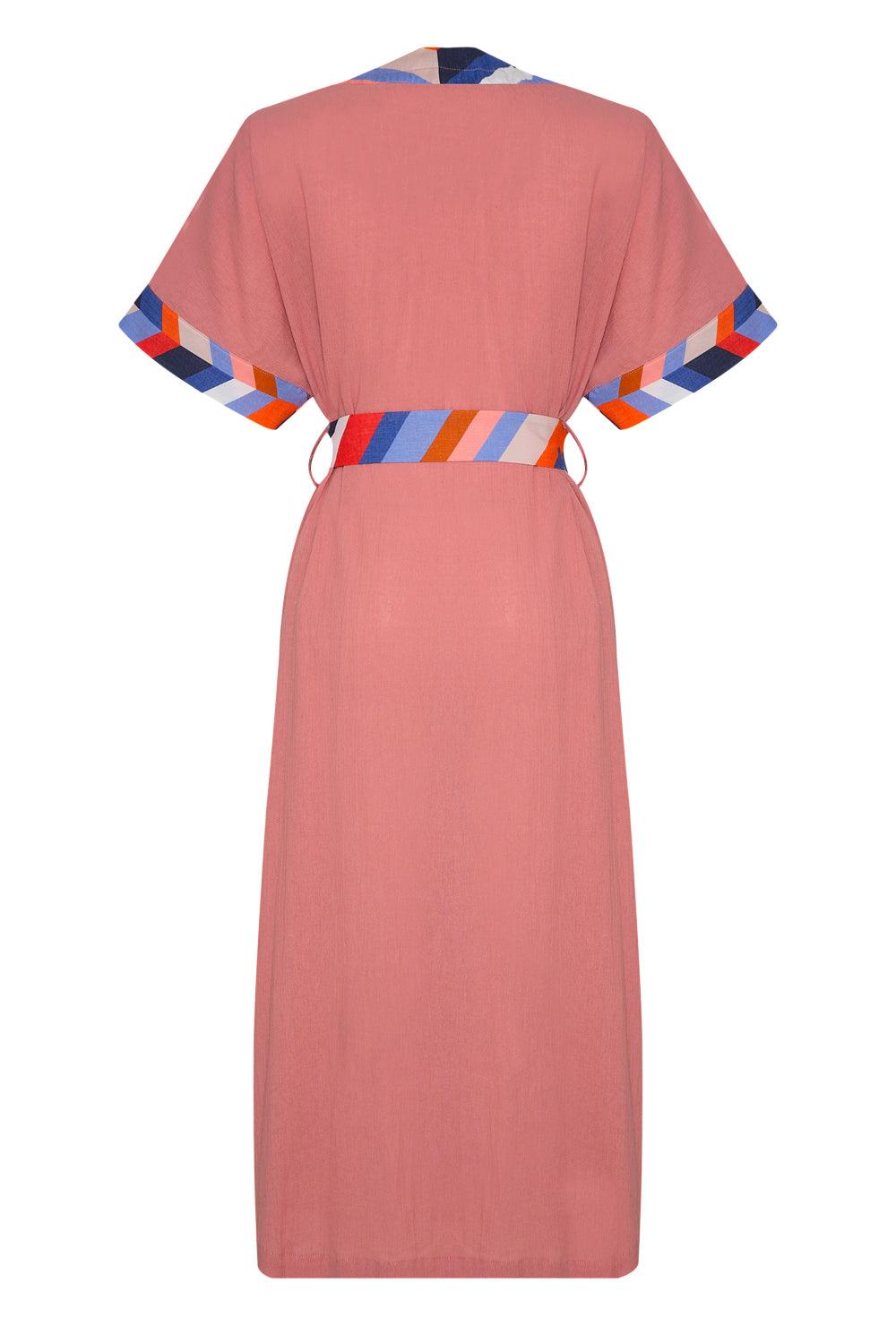 Unexpectedone-Realistic Kimono-Banded Blush-Kimono-2-Milagron.com