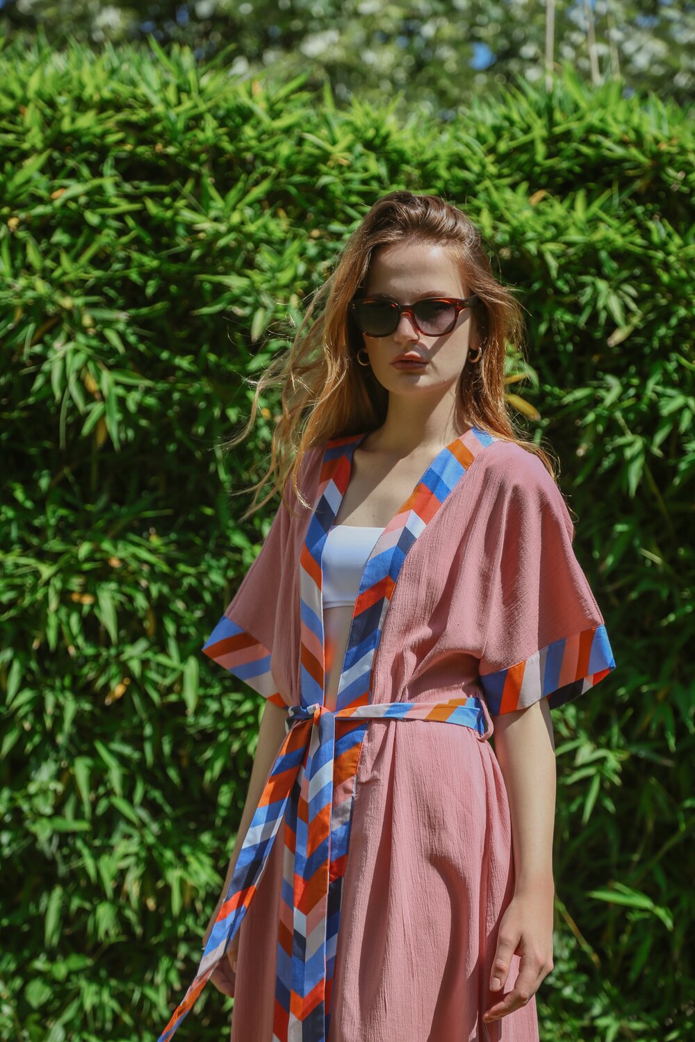 Unexpectedone-Realistic Kimono-Banded Blush-Kimono-3-Milagron.com