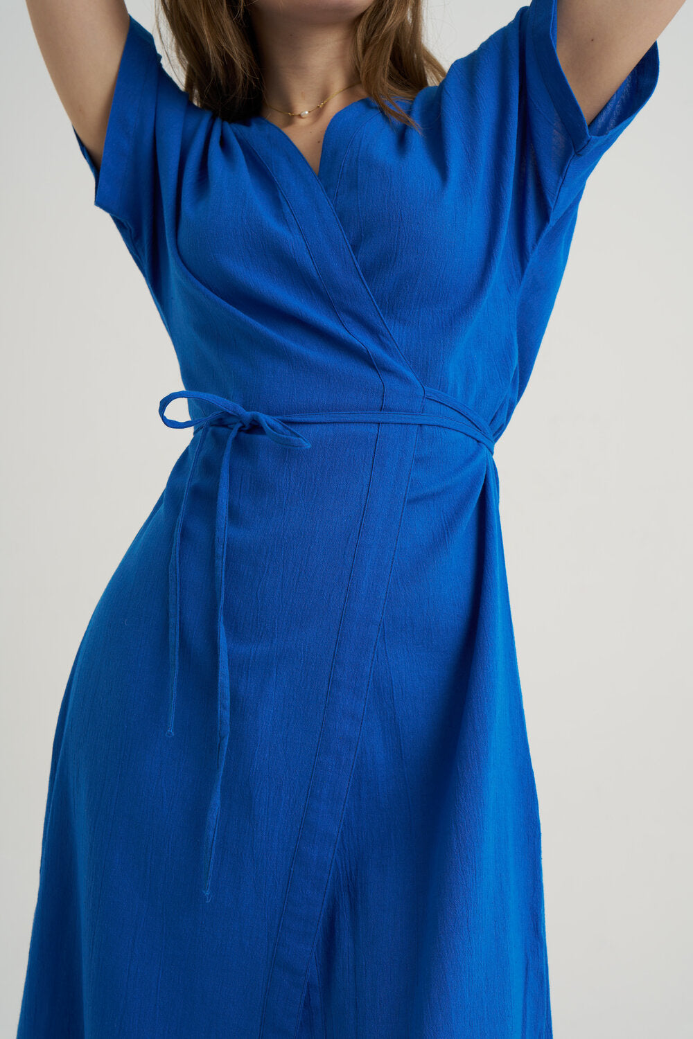 Unexpectedone-Realistic Kimono - Plain Blue-Kimono-4-Milagron.com