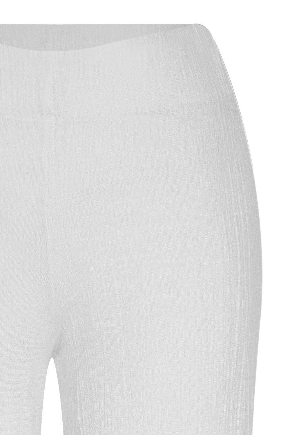 Unexpectedone-Soul Mate Yan Yırtmaçlı Pantolon - White-Pantolon-4-Milagron.com