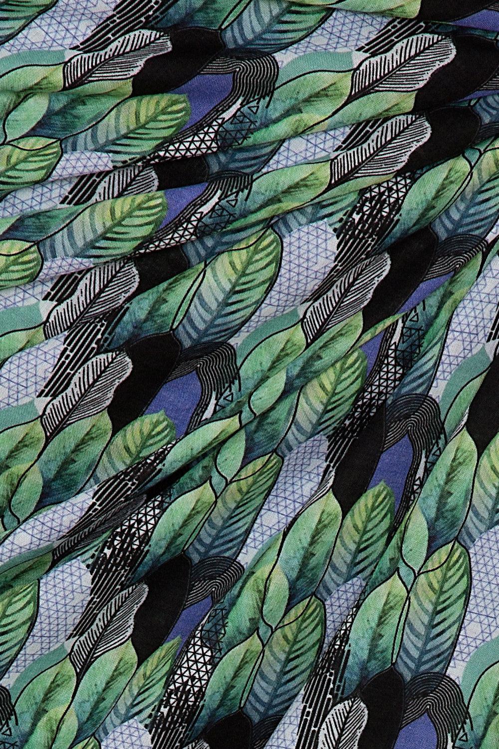 Unexpectedone-The One Pareo- Leaves-Pareo & Bandana-2-Milagron.com