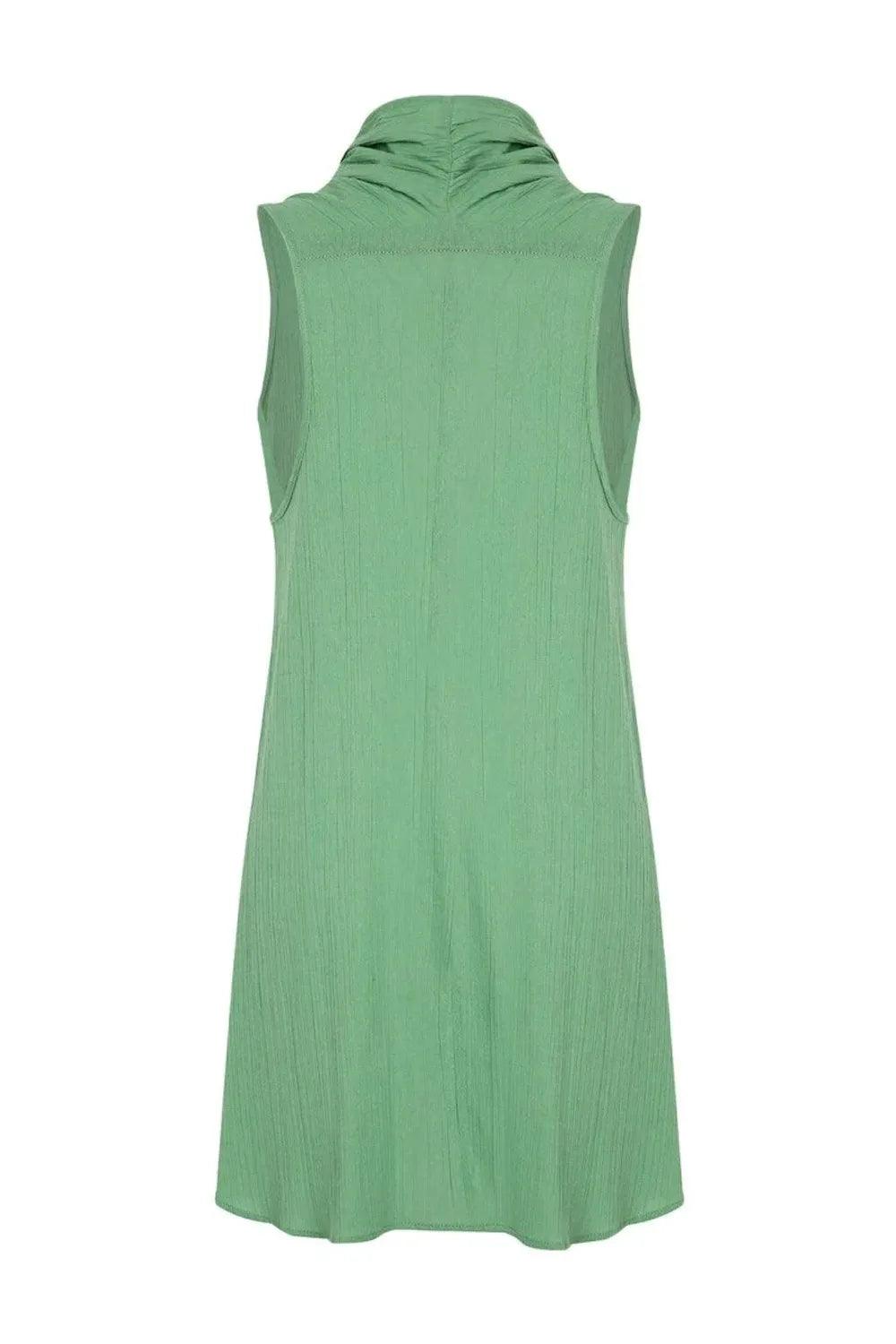 Unexpectedone-Wrapped By Waterfall Tunic - Green-Elbise-2-Milagron.com
