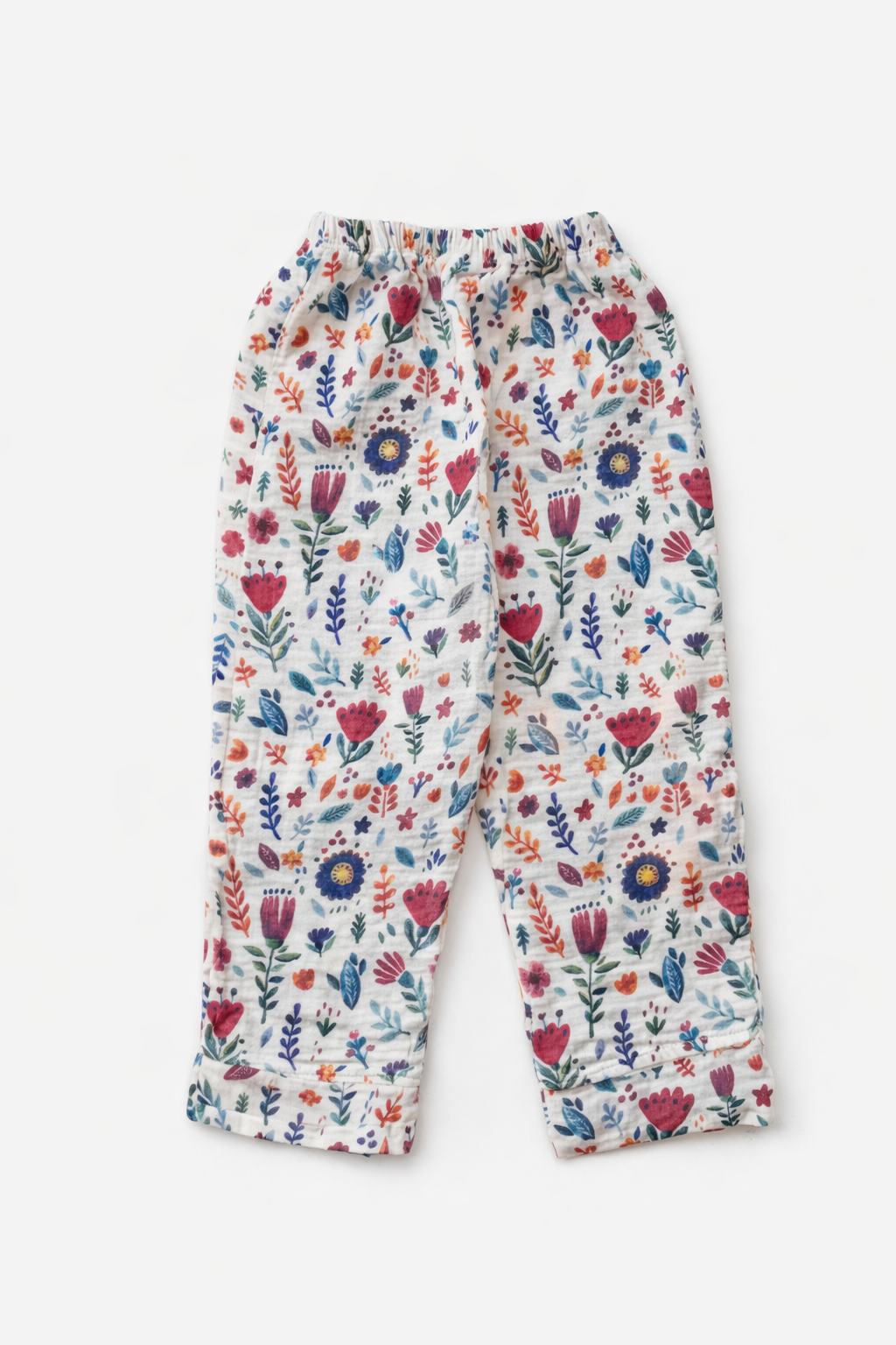 Animals Çiçek Desenli Organik Müslin Pijama Takımı