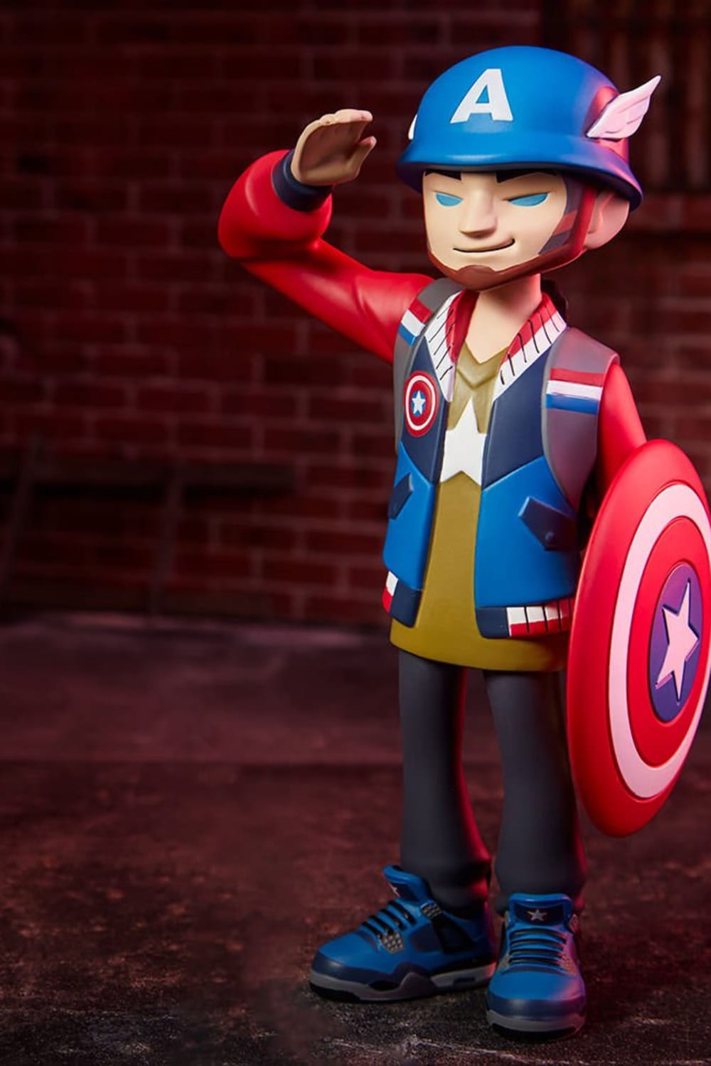 Unruly Industries-Captain America Designer Collectible Toy by kaNO-Heykel-3-Milagron.com