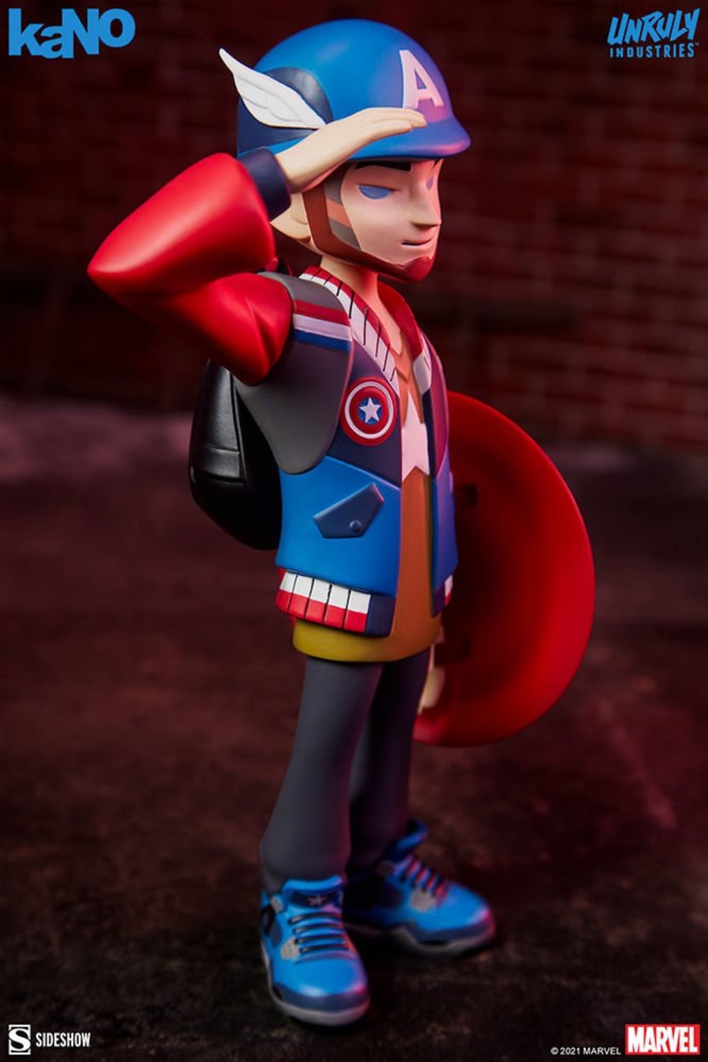 Unruly Industries-Captain America Designer Collectible Toy by kaNO-Heykel-5-Milagron.com