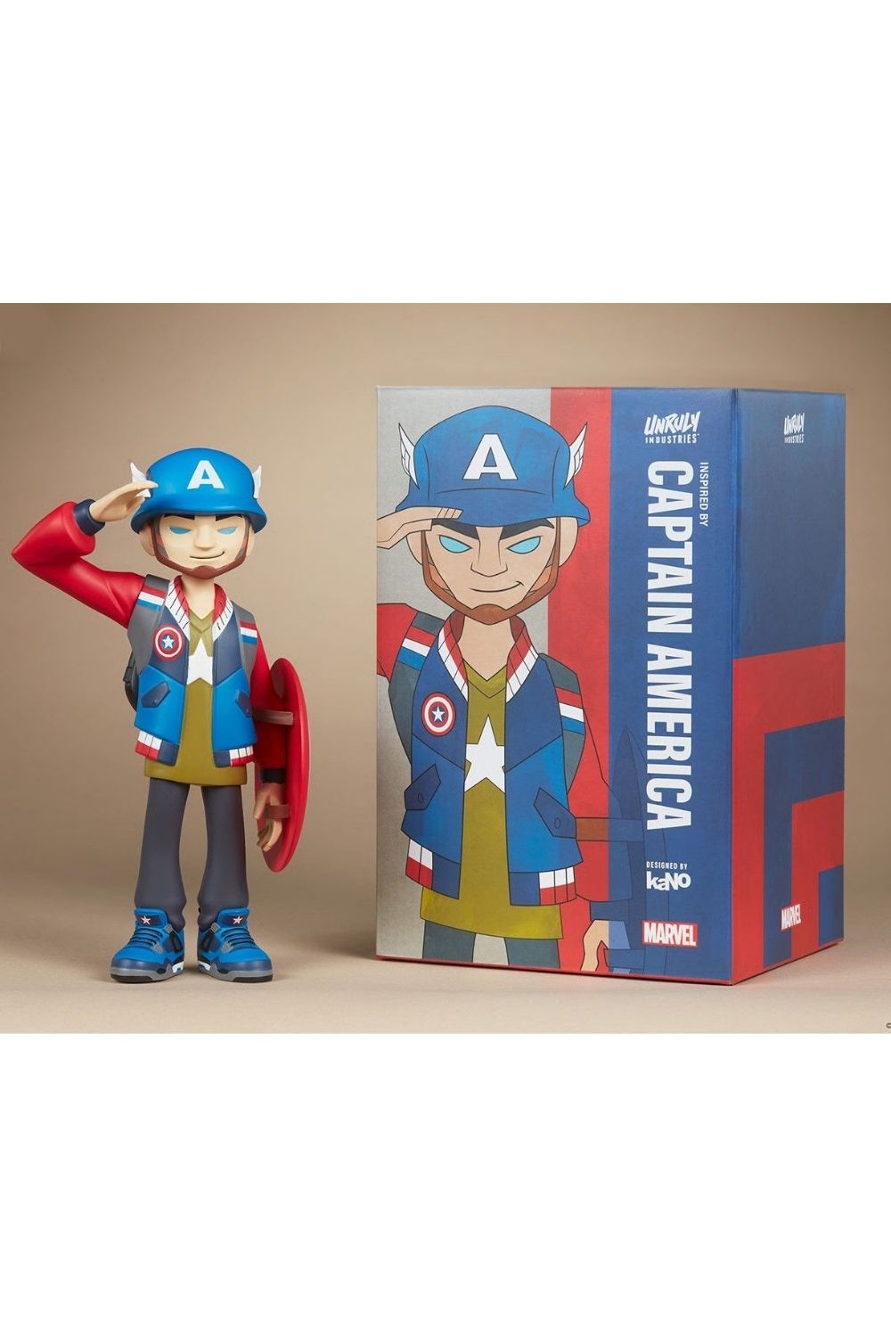 Unruly Industries-Captain America Designer Collectible Toy by kaNO-Heykel-8-Milagron.com