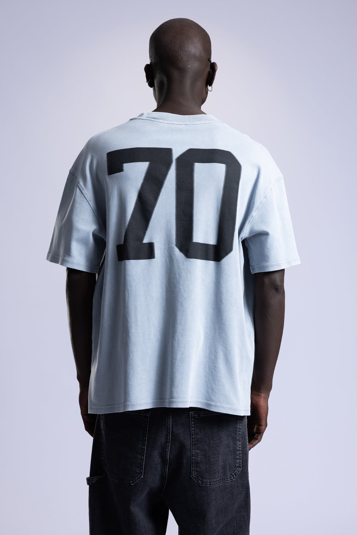 Yıkamalı Baskılı T-Shirt