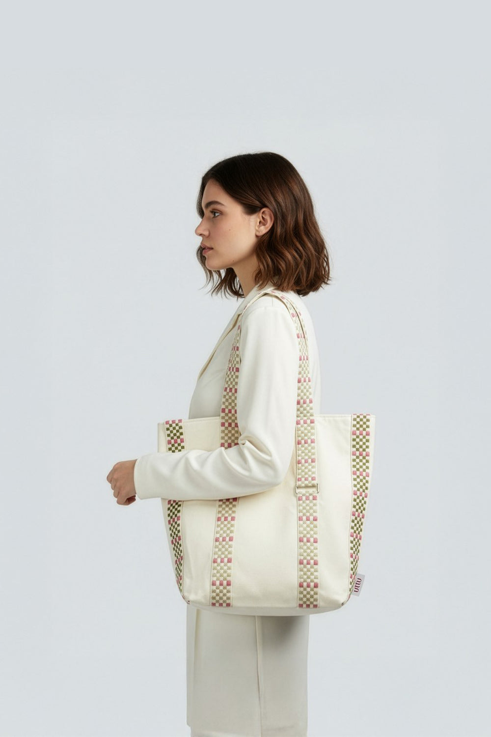 Gün Batımı Şerit Çanta - El Dokuması Kadın Omuz Çantası - 1