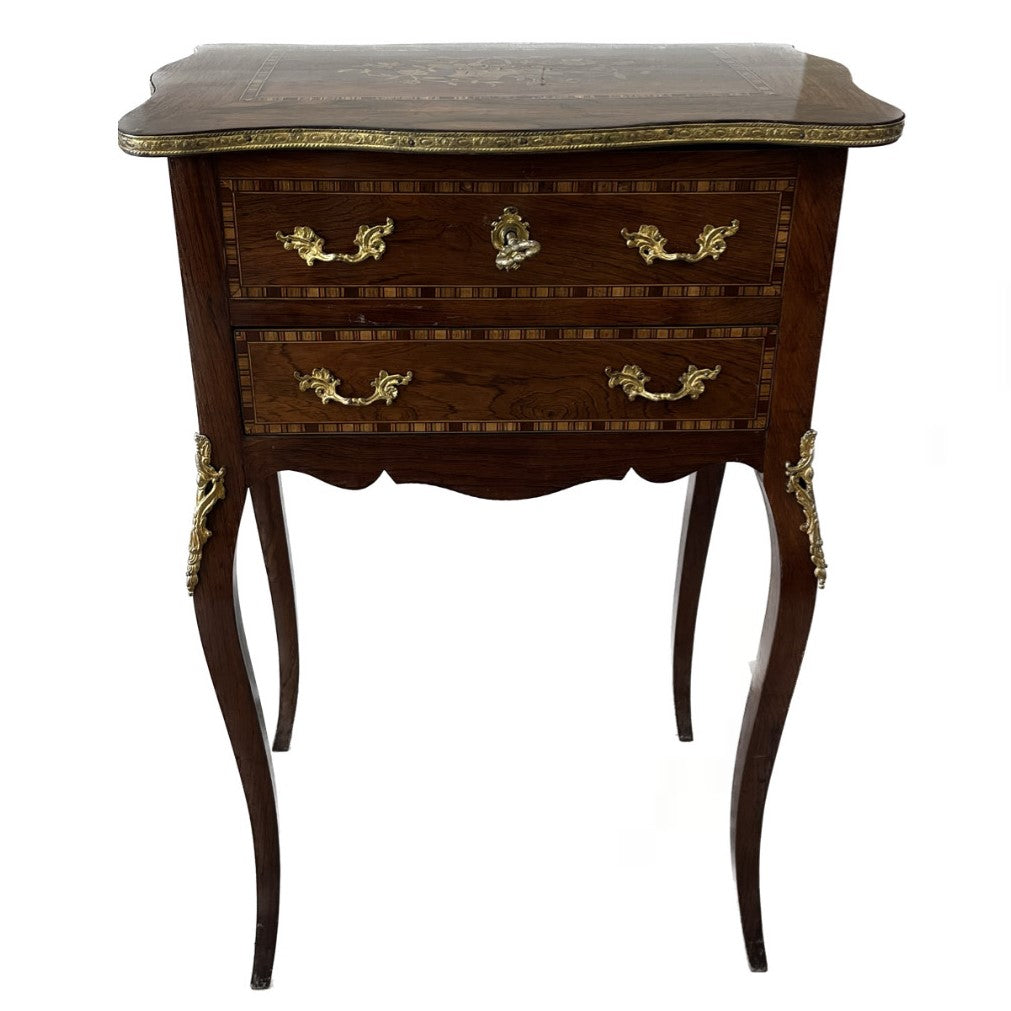 Valnott-Anahtarlı Fransız Antika Dresuar-Dresuar & Konsol-1-Milagron.com