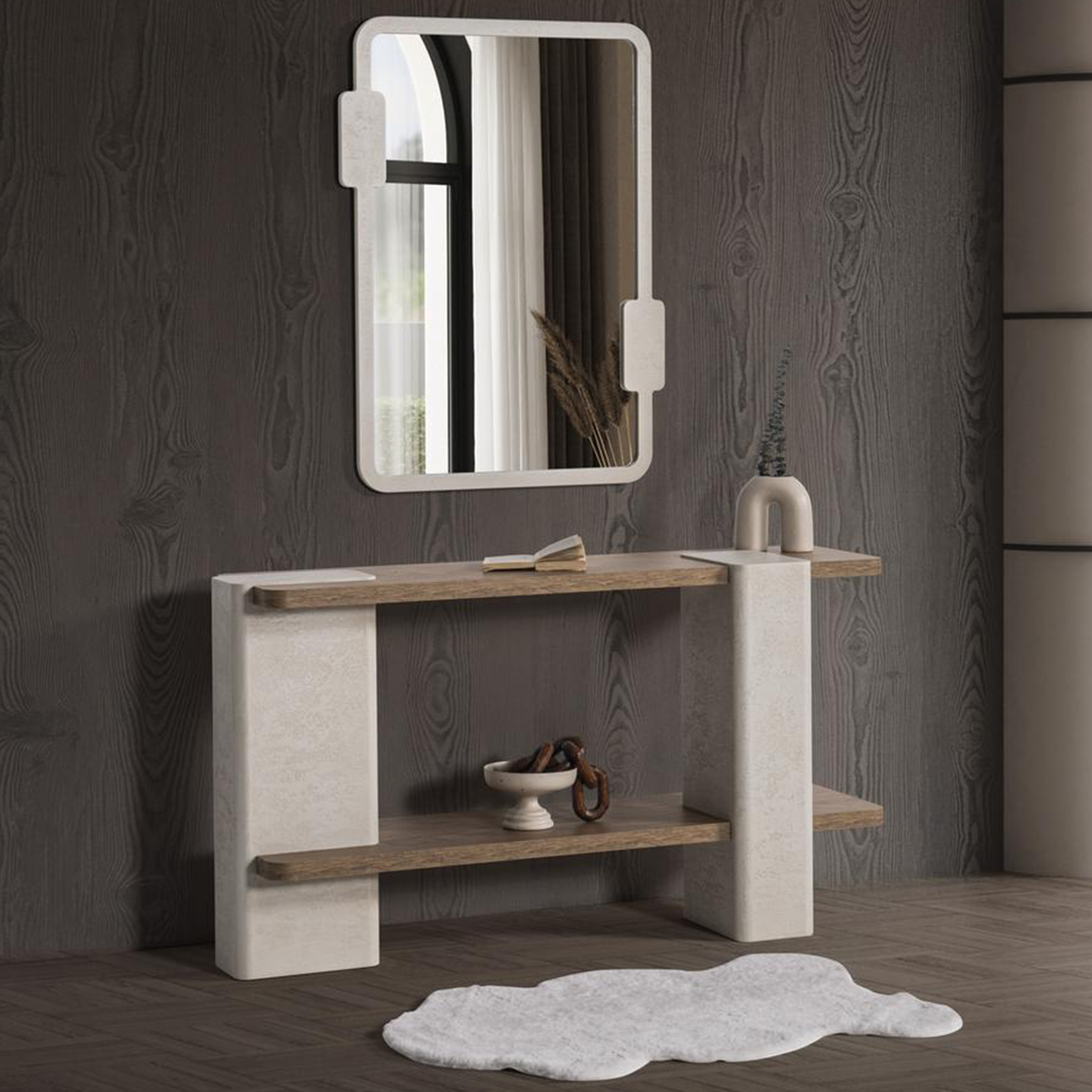 Valnott-Aura Dresuar-Dresuar & Konsol-2-Milagron.com