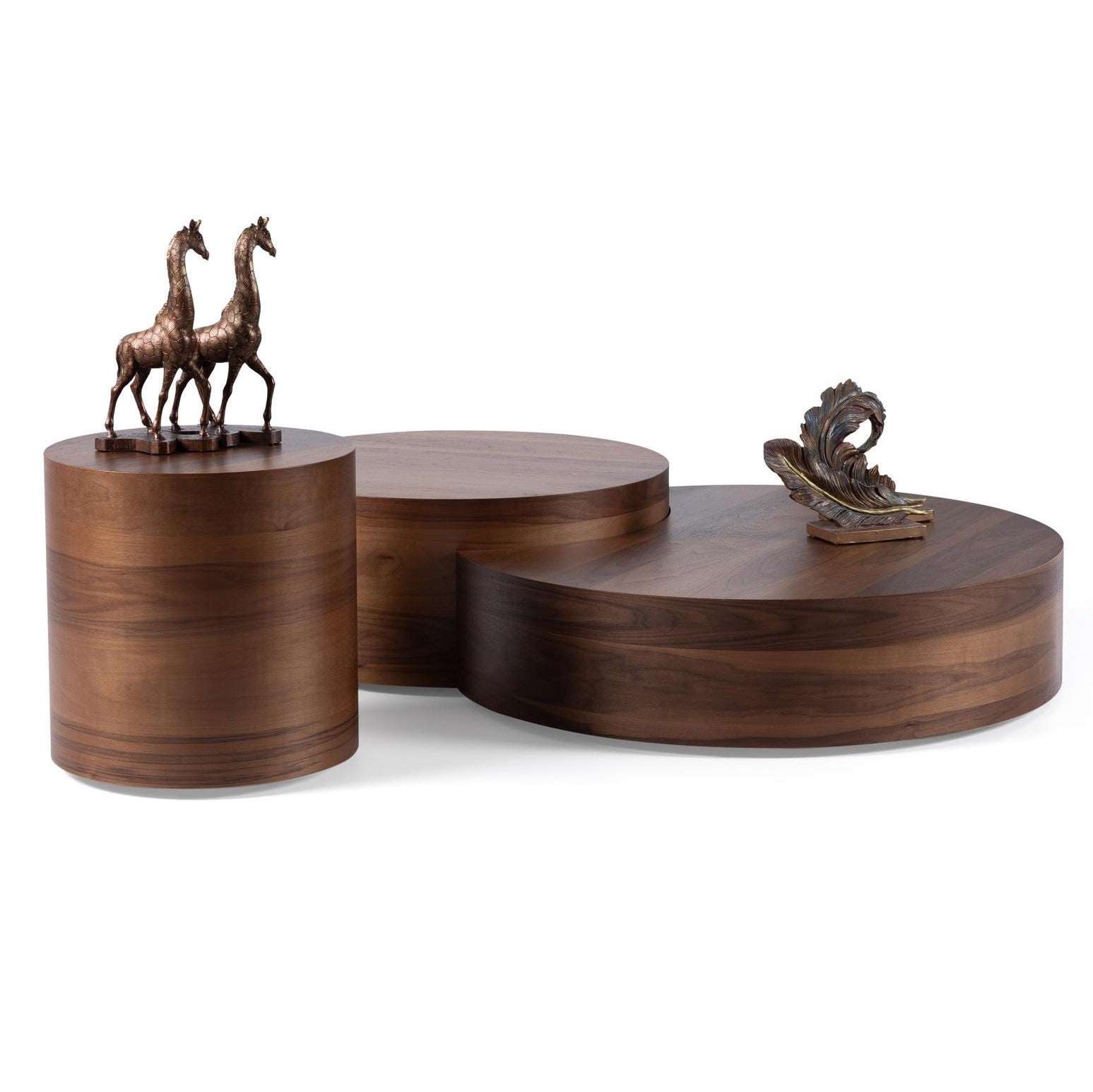 Valnott-Cheshire 3lü Orta Sehpa-Orta Sehpa-2-Milagron.com