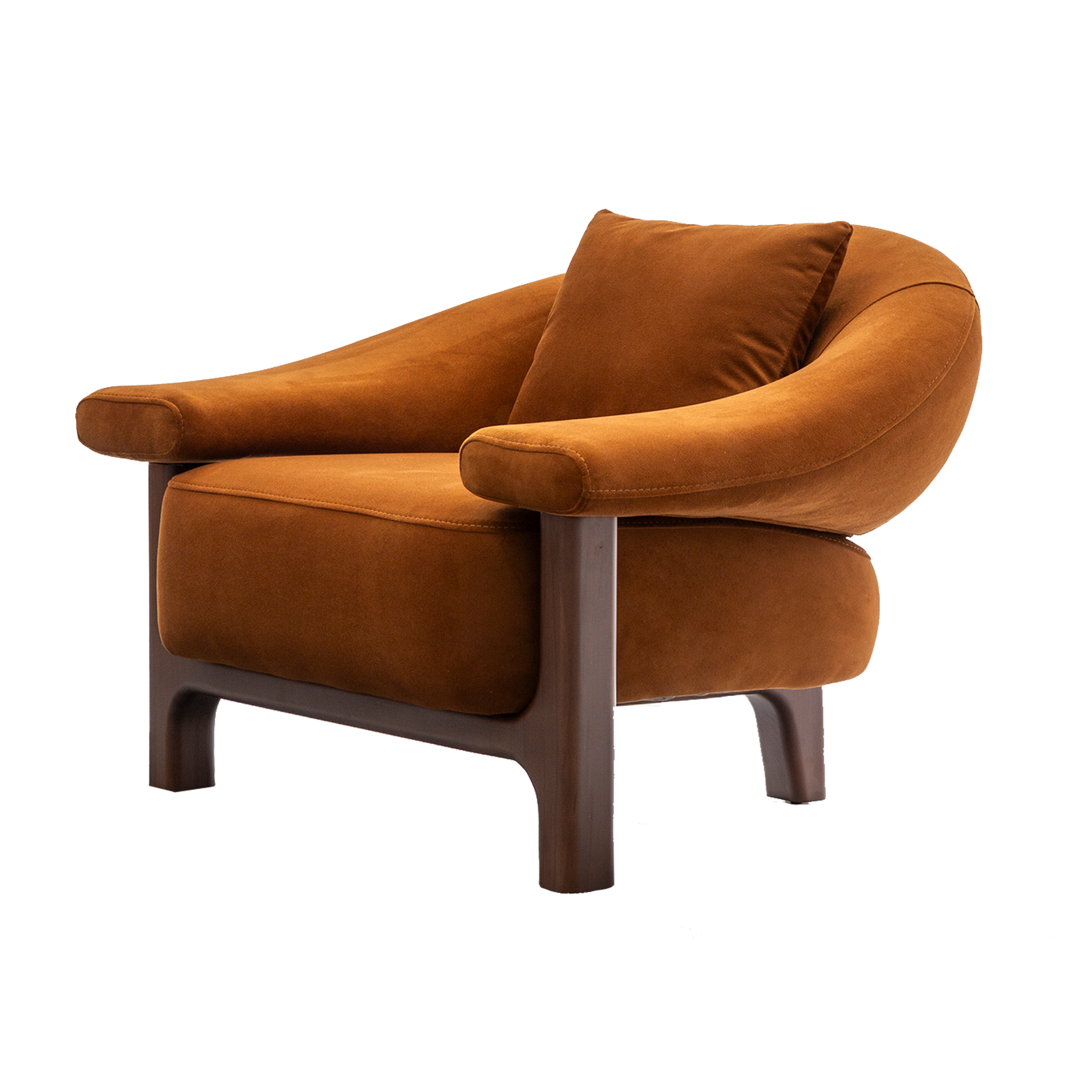 Valnott-Etna Berjer-Armchair-1-Milagron.com