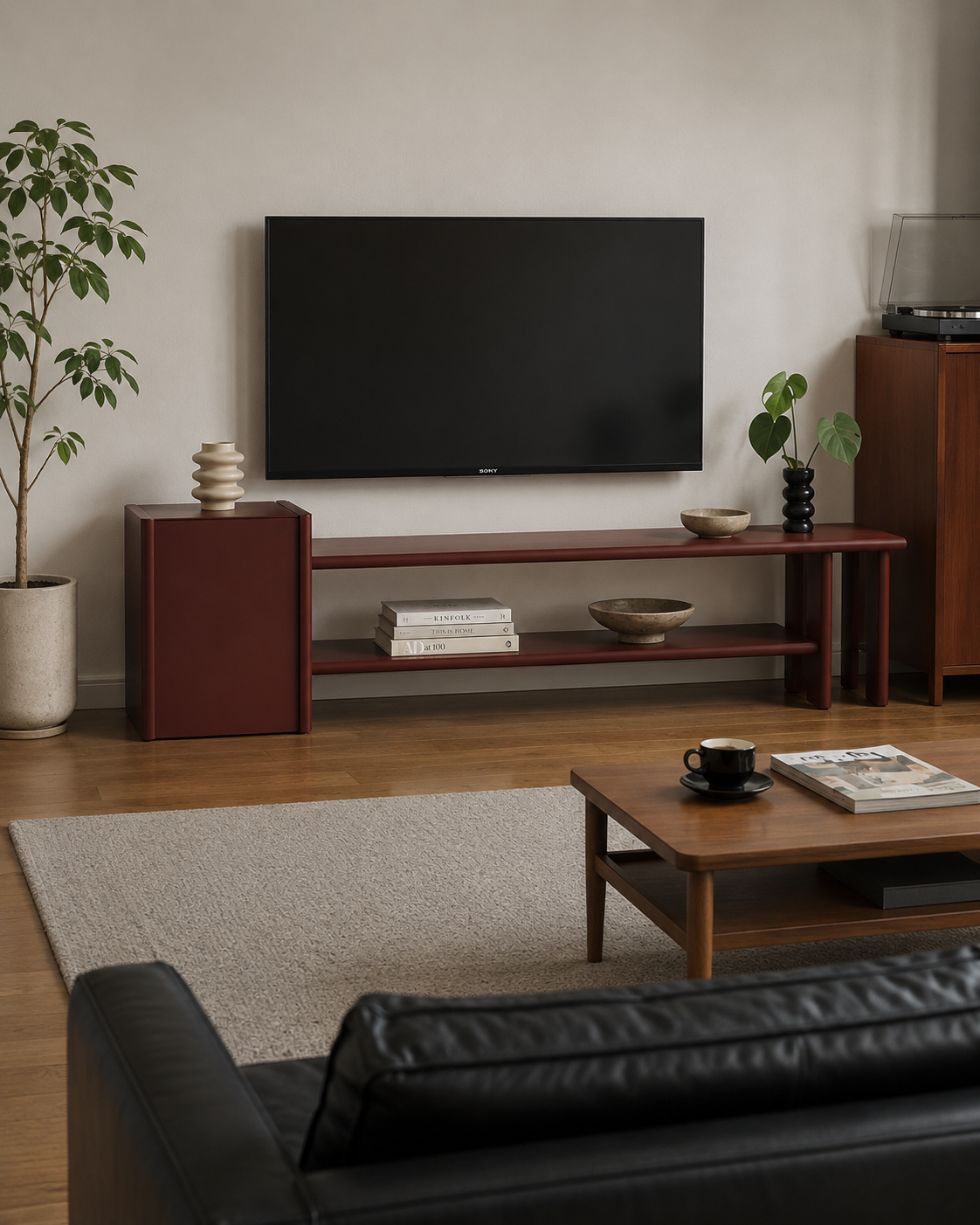 Valnott-Gumha Tv Sehpası-Tv Ünitesi-3-Milagron.com